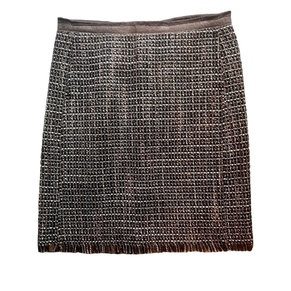 S’ MaxMara Brown Tweed Knee Length Skirt - Medium 8/10 (see measurements)